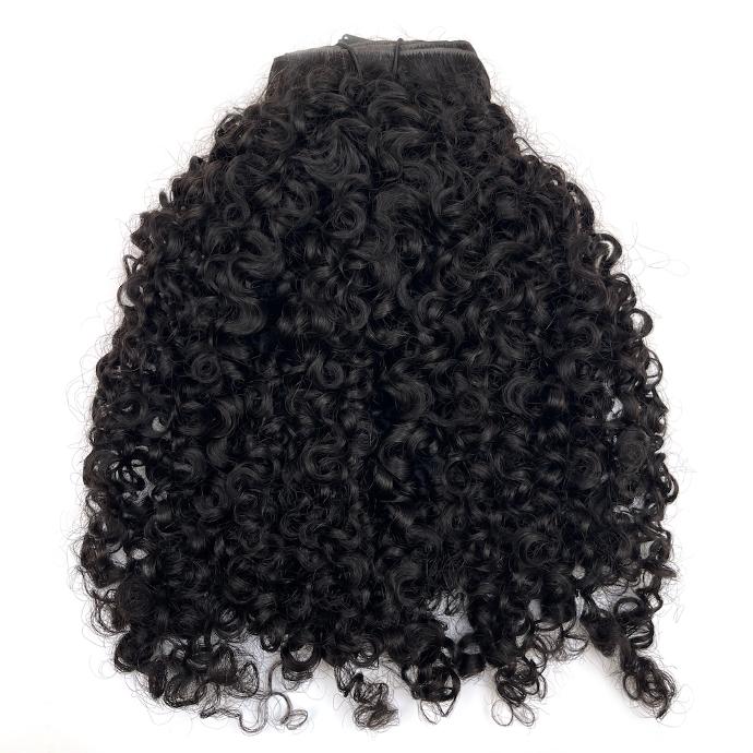 Afro kinky curly C Invisible clip ins