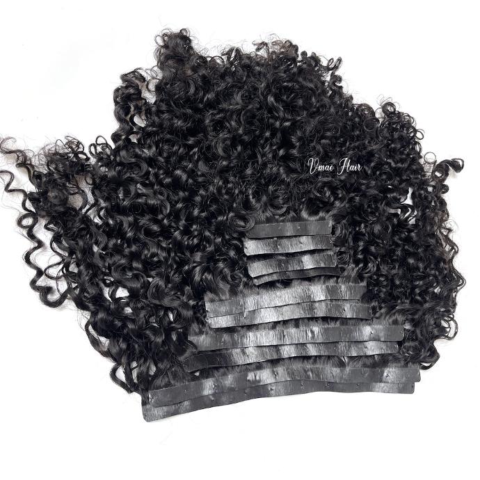 Afro Curly B Seamless Clip ins