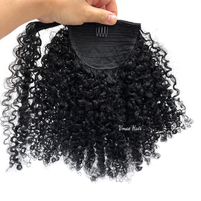 Afro Kinky Curly C Wrap Around Ponytail