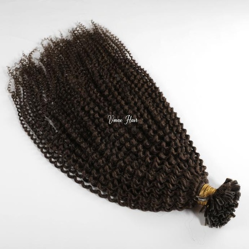 #4 Afro Curly U tips Hair extensions