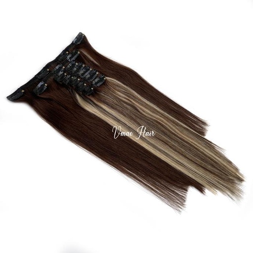 Highlight Color Clip in Hair Extensions